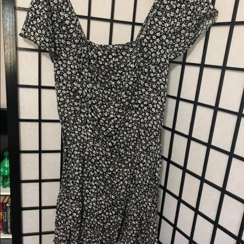 Black & White Floral Dress